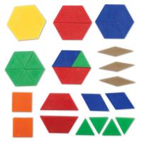 Набір пластикових геометричних фігур (250 шт.)