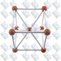 Модель кристаллической решетки железа