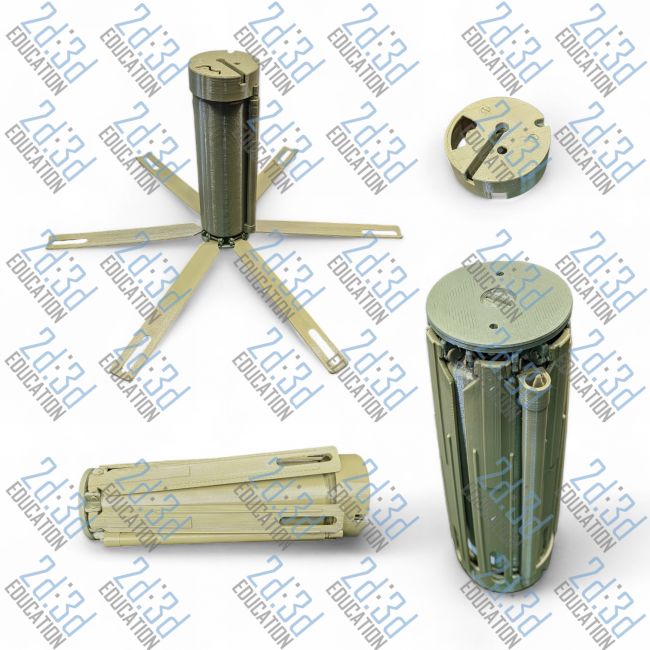 Макет протипіхотної міни  Варіант1 Тип 9 (ПОМ- 3 Медальон)