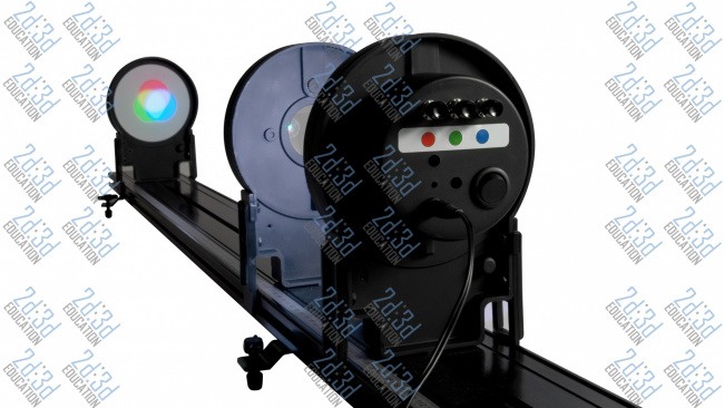 Набор по оптике демонстрационный Комплект оптика (дисторсии оптика, Цветная оптика, Зеркальная оптика, Поляризаторы, дифракция) для цифрового измерительного компьютерного комплекса