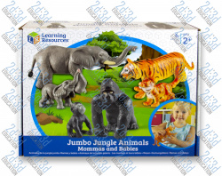 Набор игрушек животных в джунглях "Мамы и детеныши"