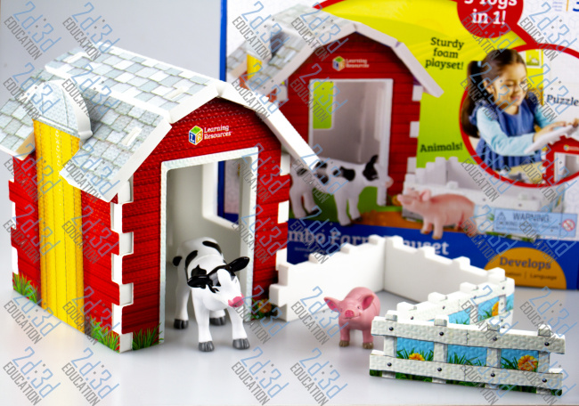 Розвиваючий набір-пазл "Тварини на фермі"