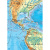 Фізична карта світу м-б 1:22 000 000 картон на планках