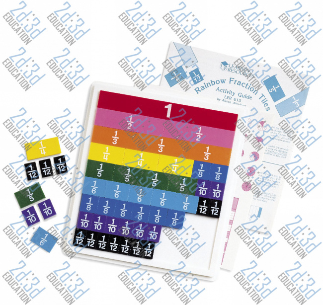 Набор для изучения дробей "Rainbow Fraction"