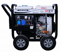 Дизельний генератор 1 фазний Gucbir Електростарт 7 kWa відкритий тип
