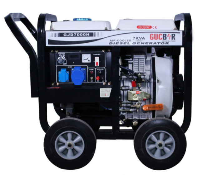 Дизельный генератор 1 фазный Gucbir Электростарт 7 kWa открытый тип