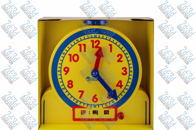 Великий демонстраційний макет годинника 24 години для вчителя