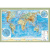 Фізична карта світу м-б 1:22 000 000 картон на планках
