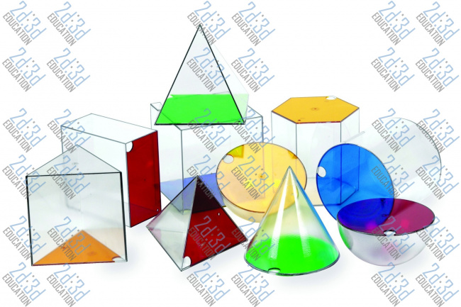 Демонстрационный набор моделей геометрических тел – геометрические фигуры, геометрические тела и их свойства