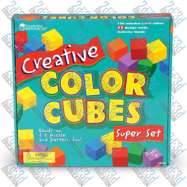 Набір кольорових кубиків (100 шт.)