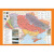 Украіна. Тектонічна будова та корисні копалини м-б 1:1 000 000. Навчальна карта картон на планках
