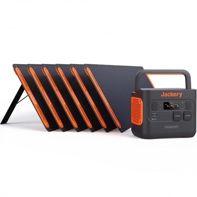 СОНЯЧНИЙ ГЕНЕРАТОР JACKERY 2000 PRO (EXPLORER 2000 PRO + 2*SOLARSAGA 200W)