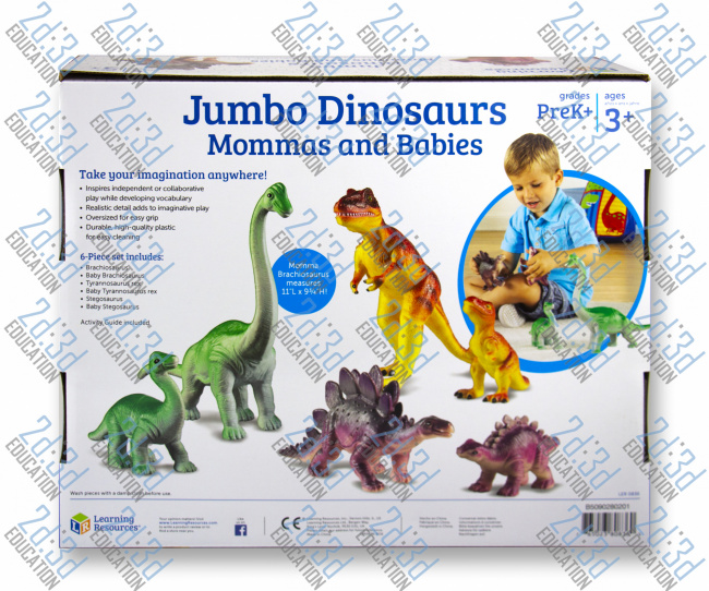 Набор игрушек "Динозавры: взрослые и дети"